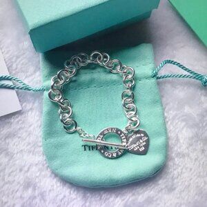 Tiffany & Co. Silver Heart Tag Bracelet